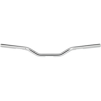 Biltwell Mid Bend 1" Throttle-By-Wire Handlebar-Chrome